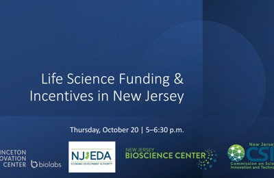 Watch Panel Discussion: “Life Science Funding & Incentives in New Jersey”